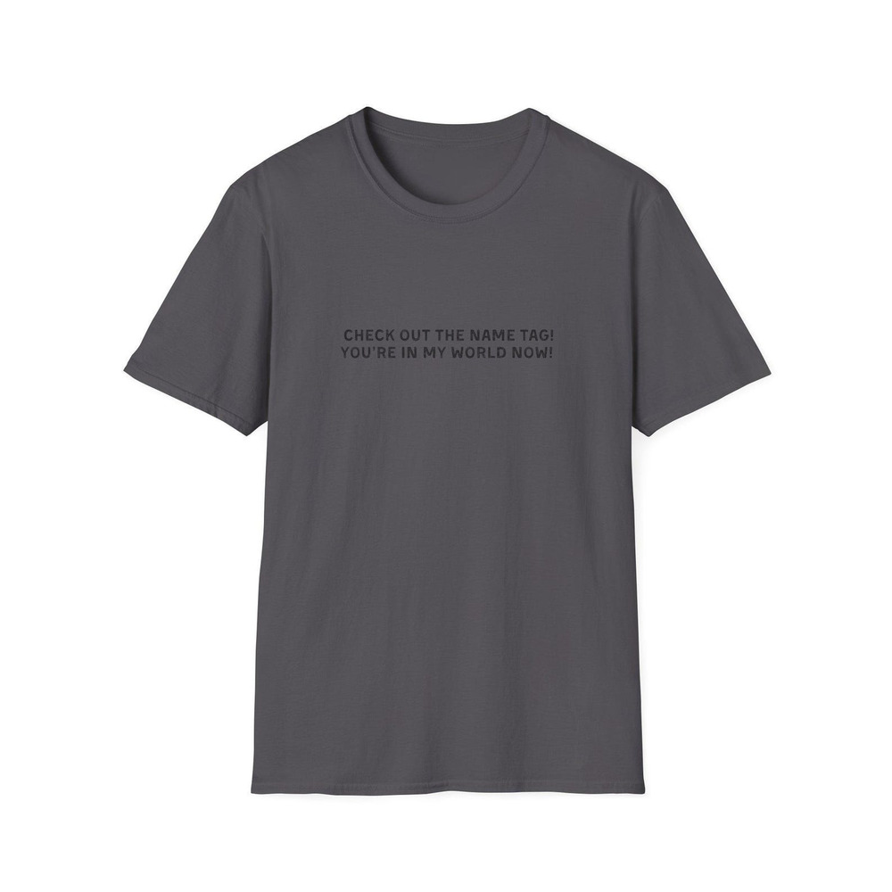 Happy Gilmore Check Out The Name Tag T Shirt Funny 90_s Retro Movie Quote Tee
